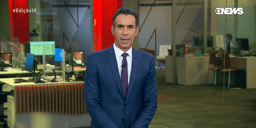 César Tralli na GloboNews (Foto: Reprodução/ Internet) César Tralli na GloboNews (Foto: Reprodução/ Internet)