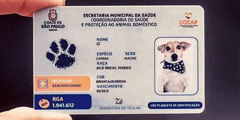 Registro Geral de Animais do Rio de Janeiro (Reprodução/Internet) Registro Geral de Animais do Rio de Janeiro (Reprodução/Internet)