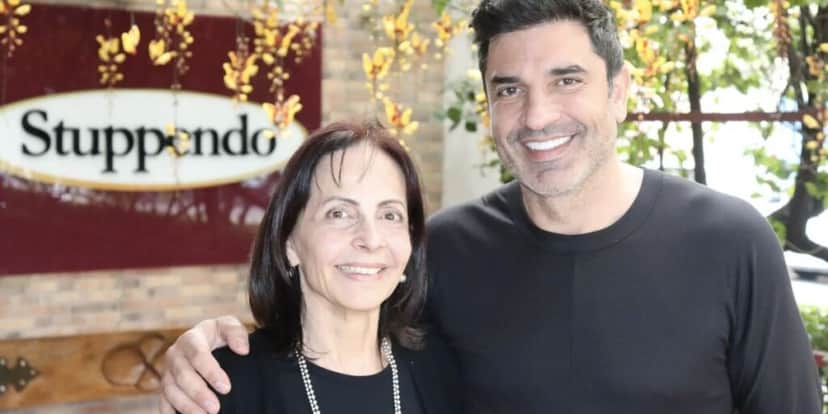 Edu Guedes e sua mãe, Leila Sanches, no Stuppendo (Foto: Stuppendo) Edu Guedes e sua mãe, Leila Sanches, no Stuppendo (Foto: Stuppendo)