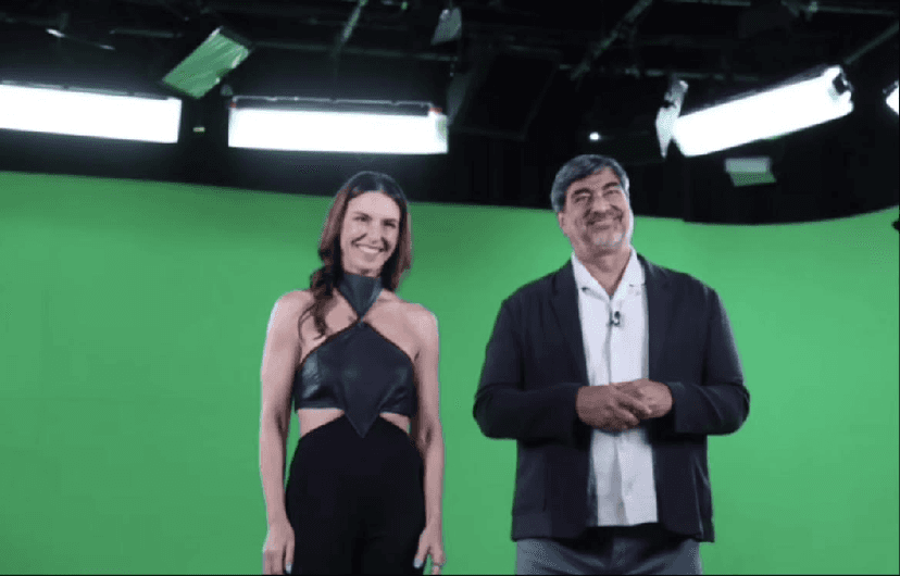 Glenda e Zeca Camargo nos estúdios da Band (Foto: Reprodução/ Internet) Glenda e Zeca Camargo nos estúdios da Band (Foto: Reprodução/ Internet)