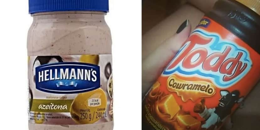 Hellmann’s de azeitona e Toddy Cowramelo (Fotos: Reproduções / Internet) 