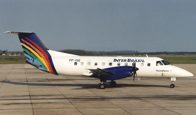 Avião da Interbrasil Star (Foto: Reprodução/ Internet) Avião da Interbrasil Star (Foto: Reprodução/ Internet)