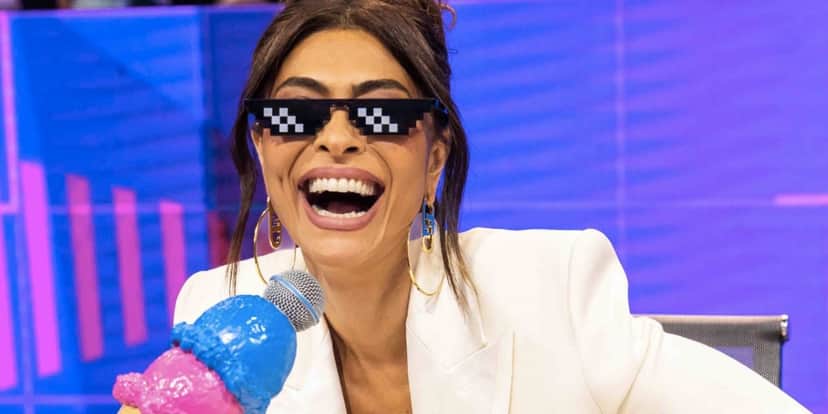 Juliana Paes no Caldeirão, de Marcos Mion (Foto: Reprodução / Globo) Juliana Paes no Caldeirão, de Marcos Mion (Foto: Reprodução / Globo)