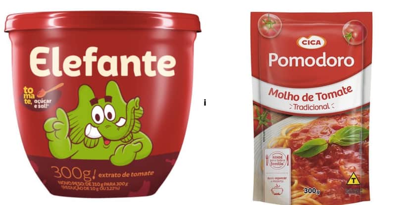 Molhos de tomate das marcas Elefante e Pomodoro (Fotos: Reproduções / Internet) Molhos de tomate das marcas Elefante e Pomodoro (Fotos: Reproduções / Internet)