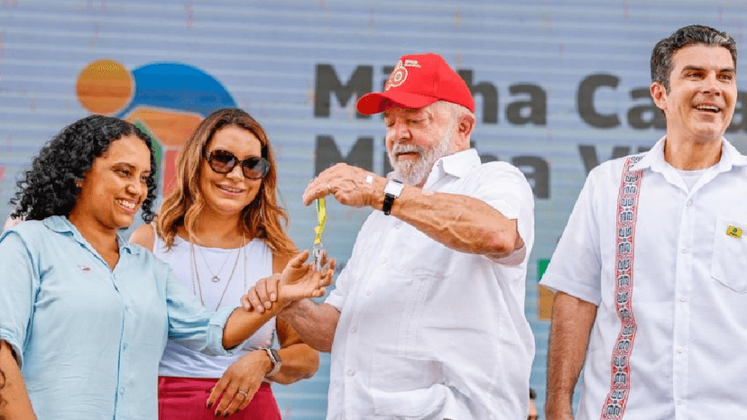 Lula no evento do Minha Casa, Minha Vida (Foto: Reprodução/ Internet) Lula no evento do Minha Casa, Minha Vida (Foto: Reprodução/ Internet)