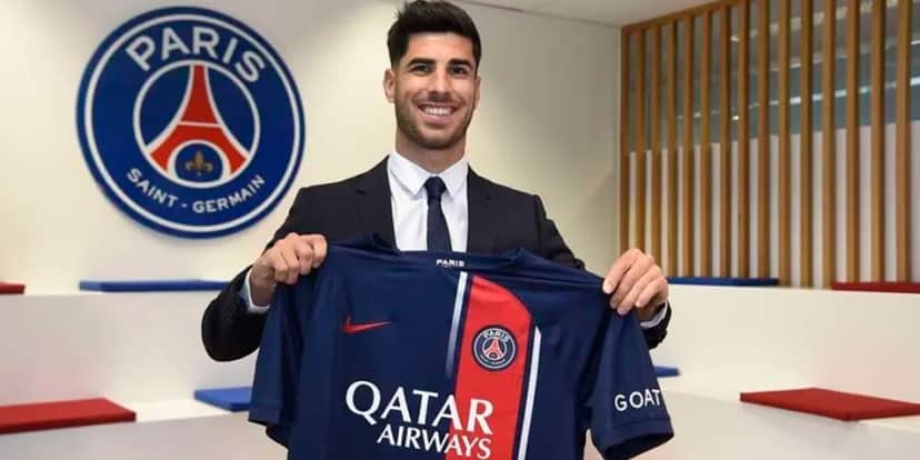 Marco Asensio, novo reforço do PSG - Paris Saint Germain Divulgação Marco Asensio, novo reforço do PSG - Paris Saint Germain Divulgação