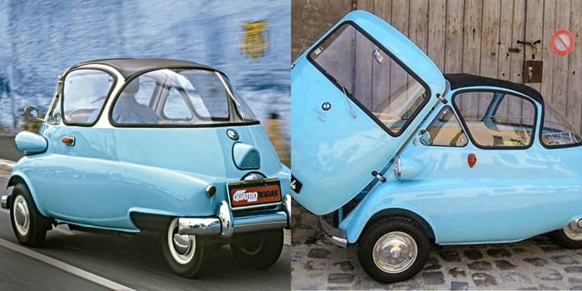 Romi-Isetta teve 3 mil unidades produzidas no Brasil - Foto: Reprodução/Internet Romi-Isetta teve 3 mil unidades produzidas no Brasil - Foto: Reprodução/Internet
