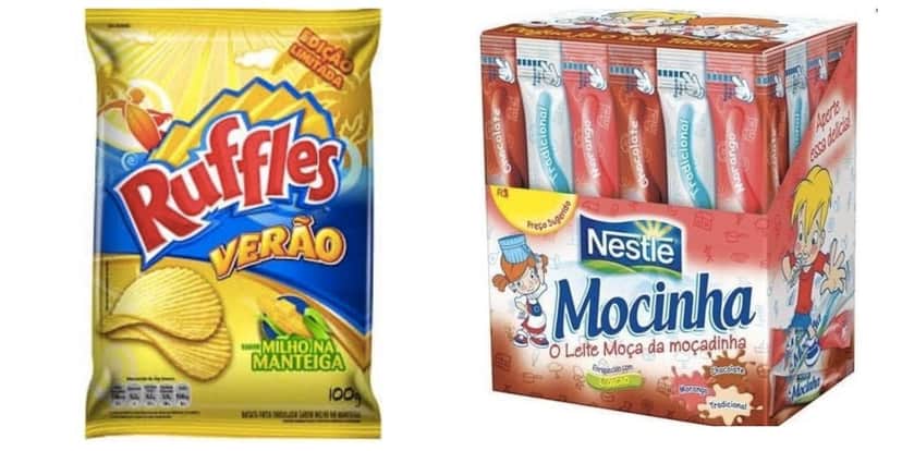 Ruffles milho na manteiga e Mocinha (Fotos: Reproduções / Internet) 