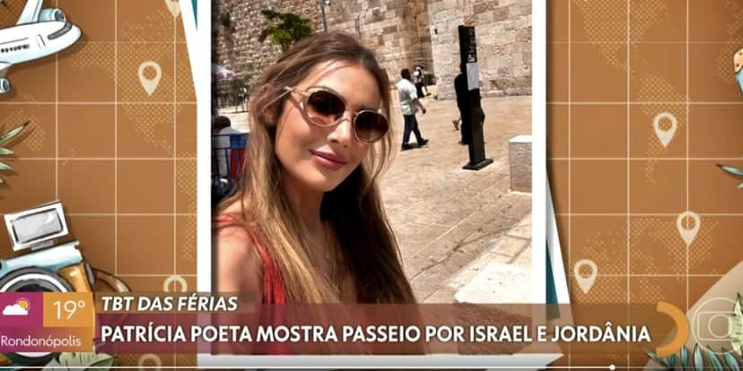 Viagem de Patrícia Poeta (Foto: Reprodução / Encontro da Globo) Viagem de Patrícia Poeta (Foto: Reprodução / Encontro da Globo)