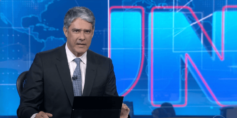 William Bonner sob comando do 'Jornal Nacional' (Foto: Reprodução/ Internet) William Bonner sob comando do 'Jornal Nacional' (Foto: Reprodução/ Internet)