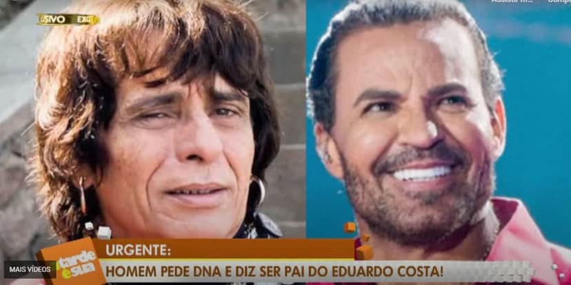 Eduardo Wander quando era mais nome e Eduardo Costa (Reprodução: RedeTV!) Eduardo Wander quando era mais nome e Eduardo Costa (Reprodução: RedeTV!)