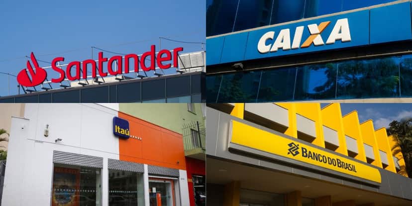 Itaú, BB, Santander e Caixa emitem comunicado importante (Reprodução: Montagem TV Foco) Itaú, BB, Santander e Caixa emitem comunicado importante (Reprodução: Montagem TV Foco)