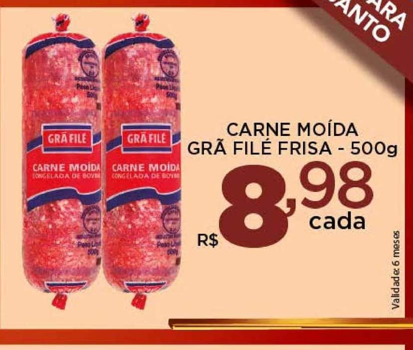 Carne moída da marca Grã-Filé precisou ser barrada pela Anvisa (Foto: Divulgação) Carne moída da marca Grã-Filé precisou ser barrada pela Anvisa (Foto: Divulgação)