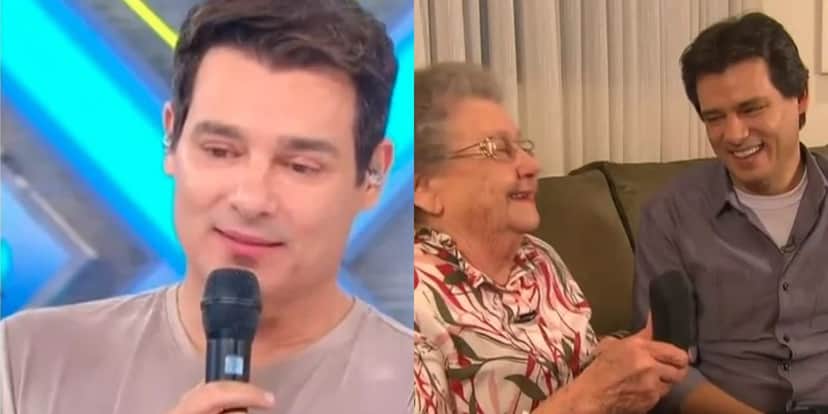 Celso Portiolli ficou muito emocionado com as homenagens e a morte da apresentadora (Reprodução: SBT) Celso Portiolli ficou muito emocionado com as homenagens e a morte da apresentadora (Reprodução: SBT)