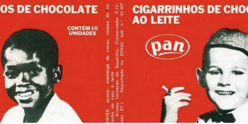 Cigarrinhos de chocolate faziam muito sucesso entre os jovens (Reprodução: Internet)