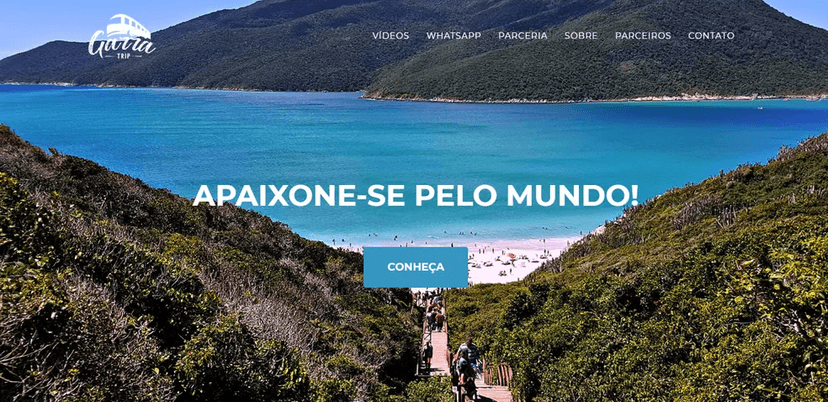 Site de turismo da Garra Trip (Foto: Reprodução/ Internet) Site de turismo da Garra Trip (Foto: Reprodução/ Internet)