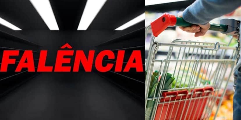 Falência rede gigante de supermercados no Brasil (Reprodução: Montagem TV Foco)