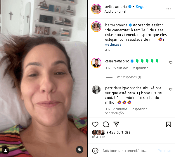 Maria Beltrão realizou cirurgia (Foto: Reprodução/ Instagram) Maria Beltrão realizou cirurgia (Foto: Reprodução/ Instagram)