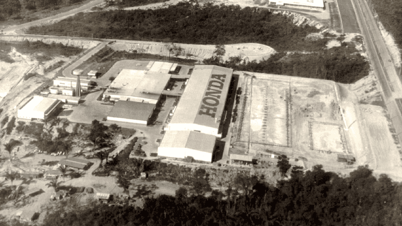 Primeira fábrica da Honda (Foto: Reprodução/ Internet) Primeira fábrica da Honda (Foto: Reprodução/ Internet)
