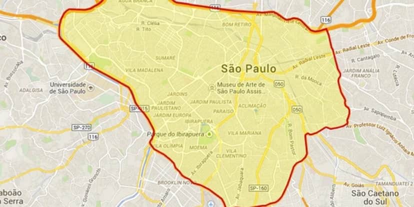 Área de rodízio de São Paulo (Reprodução: Internet) Área de rodízio de São Paulo (Reprodução: Internet)