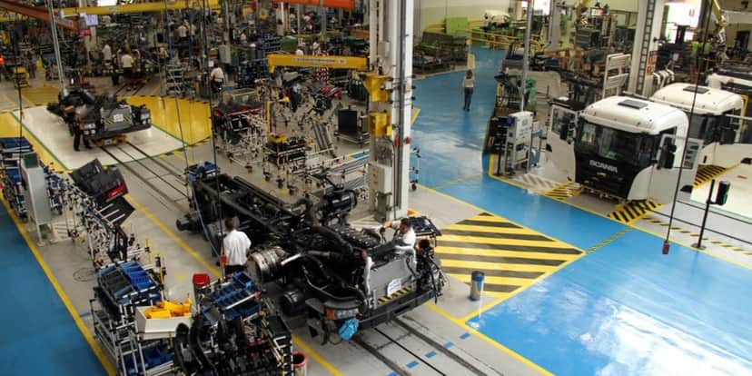 Fábrica da Scania está fazendo paralisações de dois dias por semana (Reprodução: Internet) Fábrica da Scania está fazendo paralisações de dois dias por semana (Reprodução: Internet)