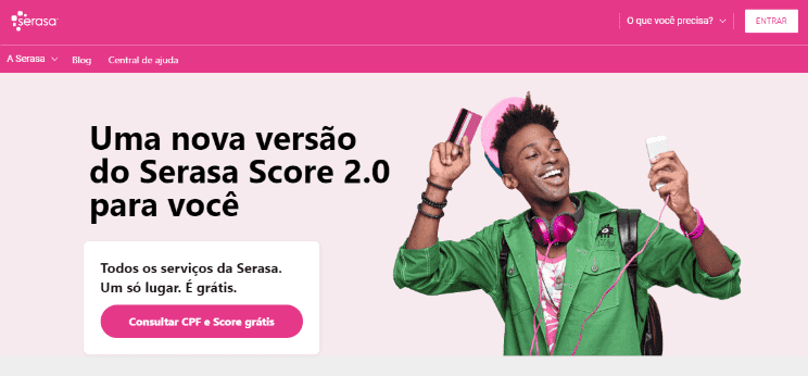 Como consultar o CPF no Serasa (Foto; Reprodução/site Serasa) Como consultar o CPF no Serasa (Foto; Reprodução/site Serasa)