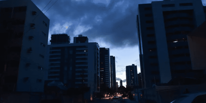 Cidade sem luz (Reprodução/internet) Cidade sem luz (Reprodução/internet)