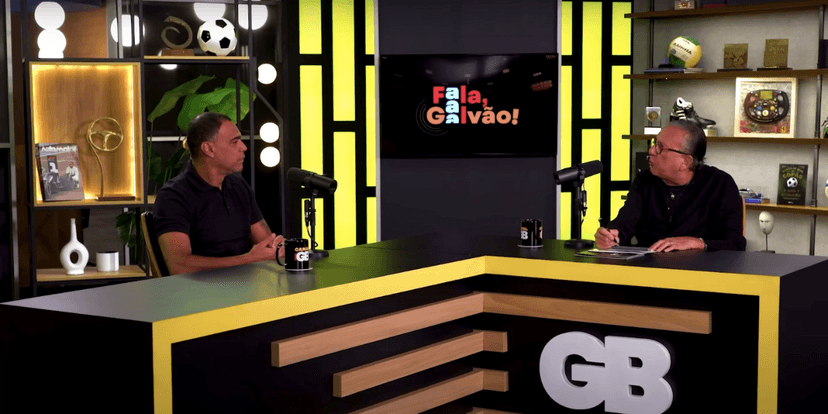 Denílson e Galvão no Canal GB (Reprodução/Youtube) Denílson e Galvão no Canal GB (Reprodução/Youtube)
