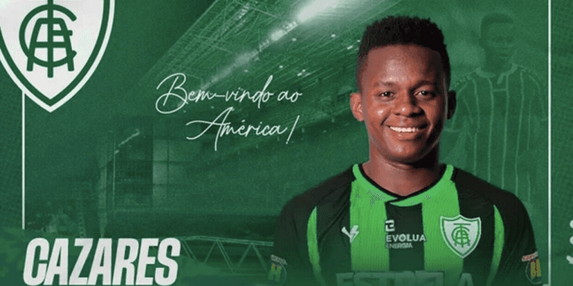 Novo jogador do América-MG, Juan Cazares(Reprodução/Internet) Novo jogador do América-MG, Juan Cazares(Reprodução/Internet)