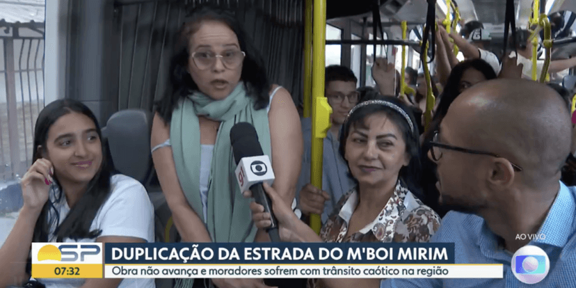 Entrevistada indignada no Bom dia SP (Reprodução/Globo) Entrevistada indignada no Bom dia SP (Reprodução/Globo)