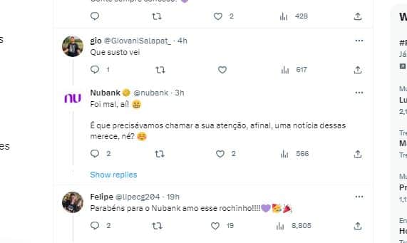 Nubank faz comunicado de extrema importância aos seus clientes - Foto Twitter Nubank faz comunicado de extrema importância aos seus clientes - Foto Twitter