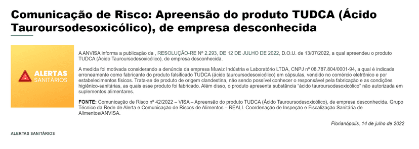 Comunicado Oficial da Anvisa (Foto Reprodução/Montagem/Tv Foco) Comunicado Oficial da Anvisa (Foto Reprodução/Montagem/Tv Foco)