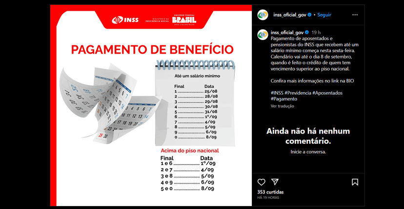 Perfil oficial do INSS faz comunicado, mais que esperado, para milhares de aposentados e pensionistas (Foto Reprodução/Instagram) Perfil oficial do INSS faz comunicado, mais que esperado, para milhares de aposentados e pensionistas (Foto Reprodução/Instagram)