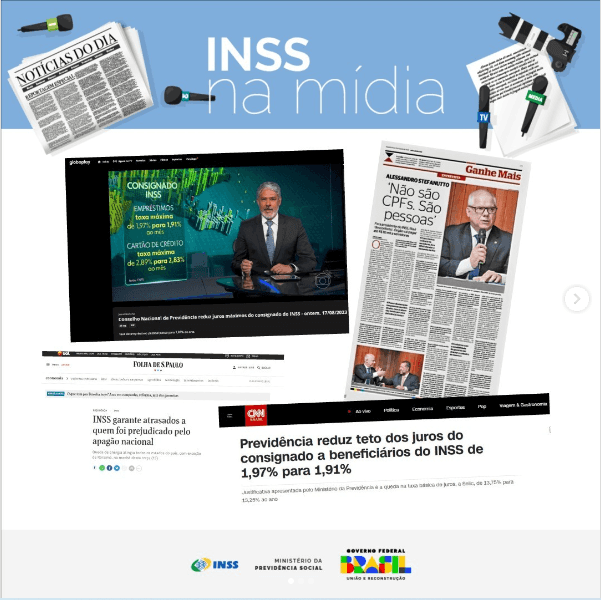 Publicação do INSS no Instagram - Foto: Reprodução/Internet