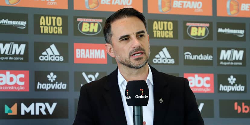 Rodrigo Caetano dirigente do Galo - Foto: Internet Rodrigo Caetano dirigente do Galo - Foto: Internet
