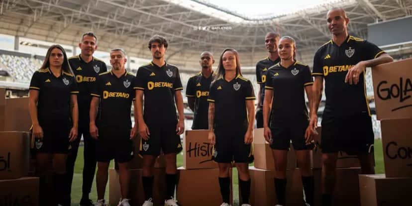 Atlético-MG mostrou nova camisa (Foto: Reprodução/ Internet) Atlético-MG mostrou nova camisa (Foto: Reprodução/ Internet)