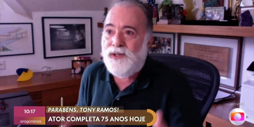 Tony Ramos no "Encontro" (Foto: Reprodução/TV Globo) Tony Ramos no "Encontro" (Foto: Reprodução/TV Globo)