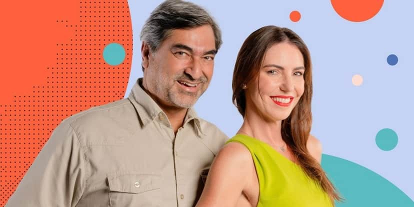 Zeca Camargo e Glenda Kozlowski em "O Melhor da Noite" (Foto: Divulgação/Band) Zeca Camargo e Glenda Kozlowski em "O Melhor da Noite" (Foto: Divulgação/Band)
