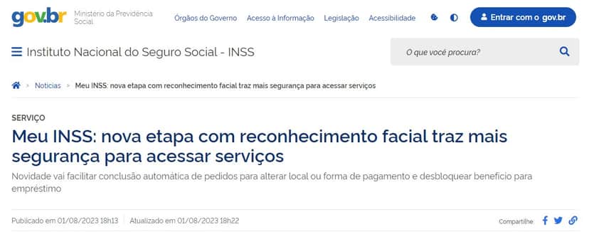 INSS libera nova medida para ajudar na segurança de beneficiários (Foto: Divulgação) INSS libera nova medida para ajudar na segurança de beneficiários (Foto: Divulgação)