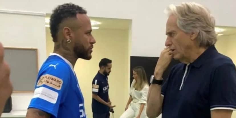 Neymar e Jorge Jesus no Al-Hilal - (Foto: Reprodução) Neymar e Jorge Jesus no Al-Hilal - (Foto: Reprodução)