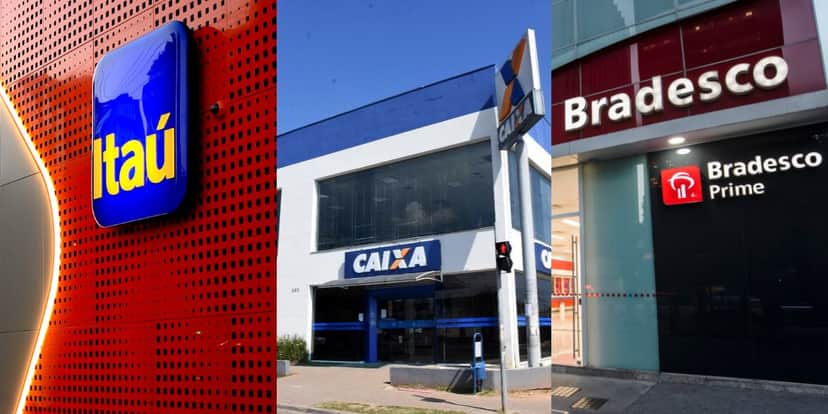 Itaú, Caixa e Bradesco vão fechar as portas na próxima quinta-feira (Reprodução: Montagem TV Foco) Itaú, Caixa e Bradesco vão fechar as portas na próxima quinta-feira (Reprodução: Montagem TV Foco)