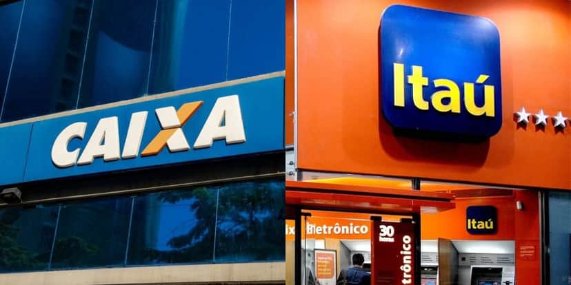 Itaú e Caixa são duas das principais instituições financeiras do país (Reprodução: Internet) Itaú e Caixa são duas das principais instituições financeiras do país (Reprodução: Internet)