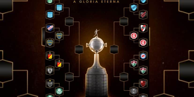 Chaveamento das quartas de final da Libertadores (Reprodução: Internet) Chaveamento das quartas de final da Libertadores (Reprodução: Internet)