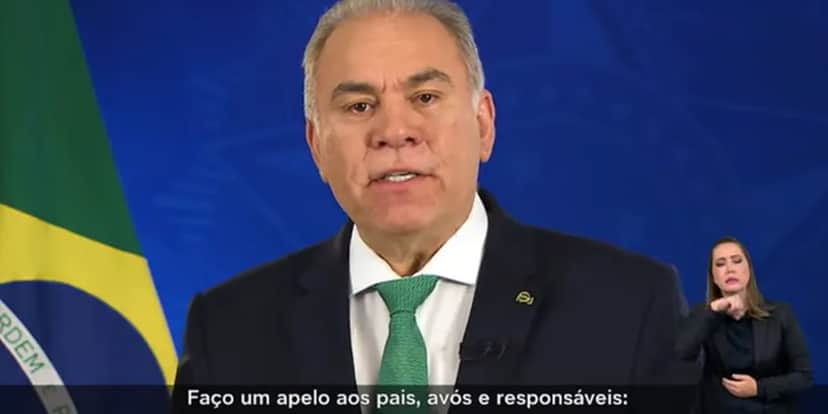 Comunicado do ex-ministro da Saúde, Marcelo Queiroga (Foto: Reprodução/TV Globo) Comunicado do ex-ministro da Saúde, Marcelo Queiroga (Foto: Reprodução/TV Globo)