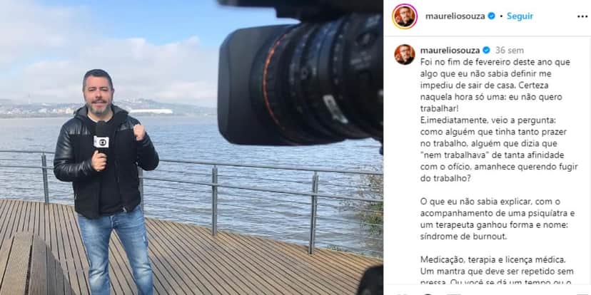 O jornalista se despediu da Globo no ano passado (Reprodução: Instagram)