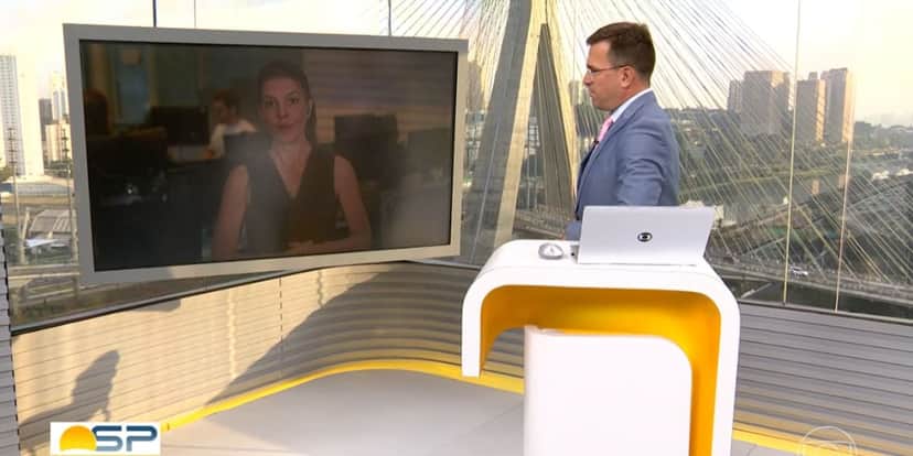 Mariana Gross surgiu no Bom Dia SP para comentar sobre a queda do avião (Reprodução: Globo) Mariana Gross surgiu no Bom Dia SP para comentar sobre a queda do avião (Reprodução: Globo)