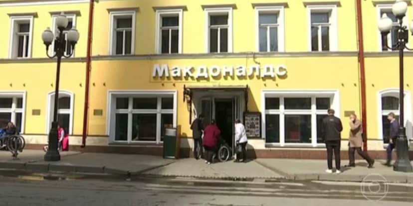 McDonald's na Rússia (Foto: Reprodução/TV Globo) McDonald's na Rússia (Foto: Reprodução/TV Globo)