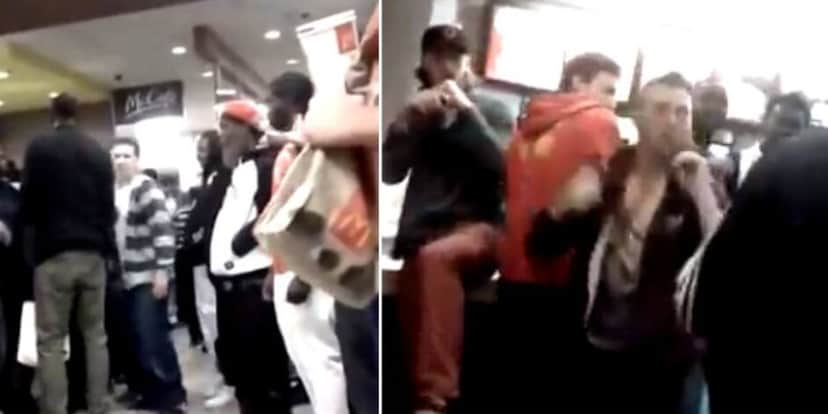 Briga dentro do McDonald's, se tornou caso de polícia e até guaxinim envolvido (Reprodução: Internet) Briga dentro do McDonald's, se tornou caso de polícia e até guaxinim envolvido (Reprodução: Internet)