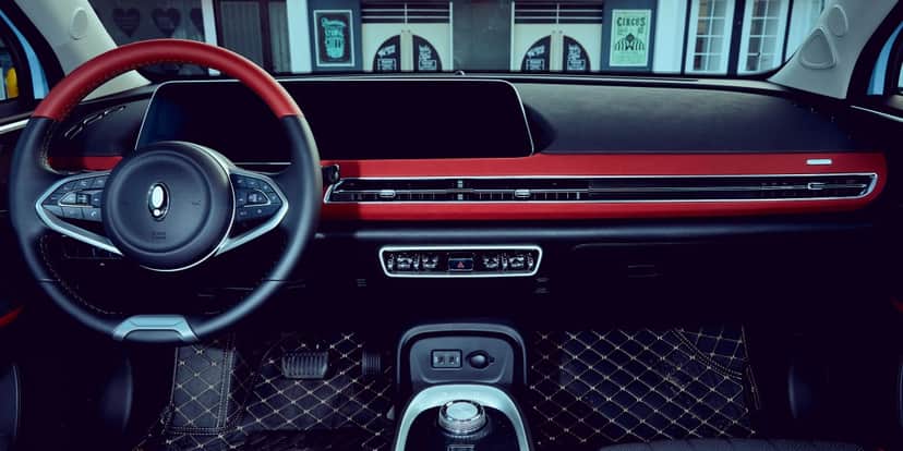 Interior do Ora 03, de montadora chinesa (Foto: Divulgação/GWM) Interior do Ora 03, de montadora chinesa (Foto: Divulgação/GWM)