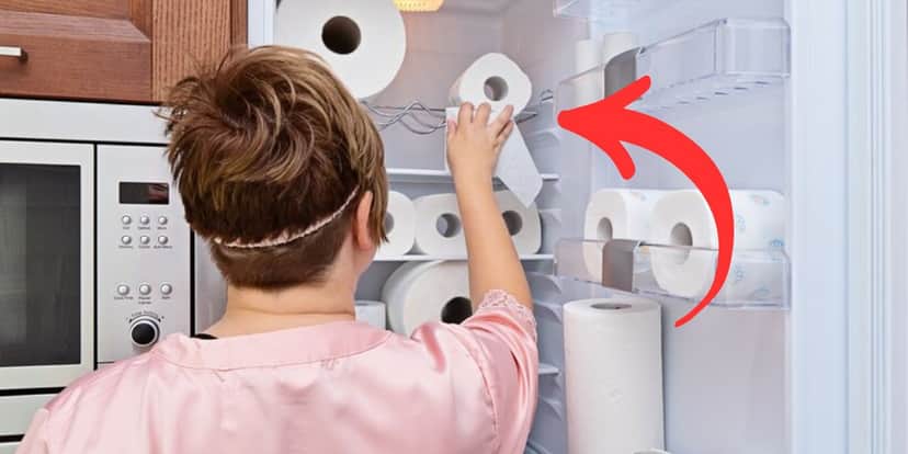 Donas de casa estão usando papel higiênico na geladeira (Foto: Internet) Donas de casa estão usando papel higiênico na geladeira (Foto: Internet)